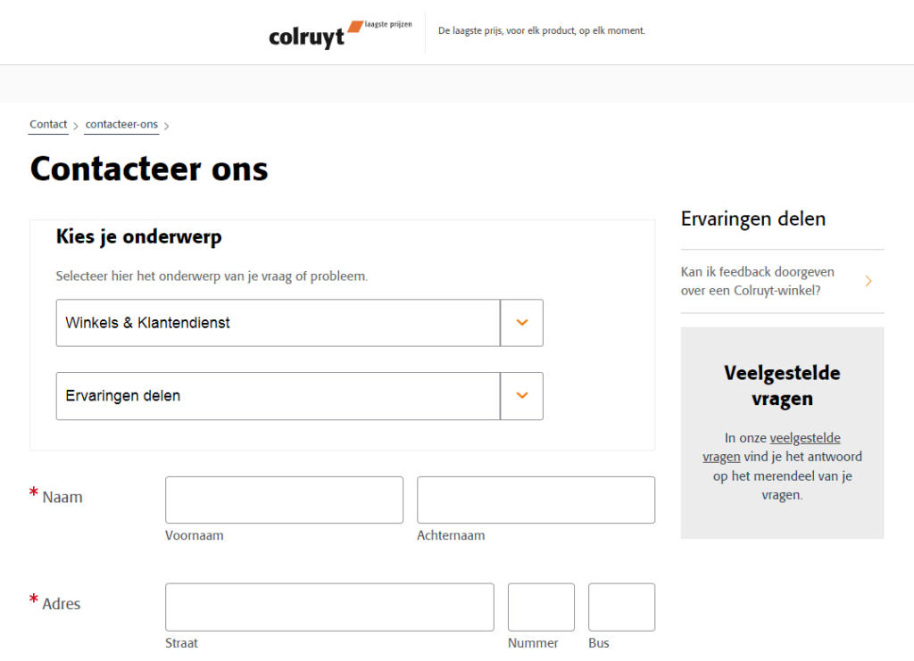 Colruyt klantendienst