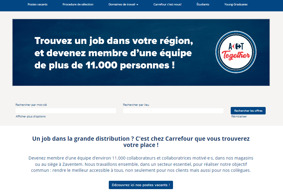 carrefour emploi formation